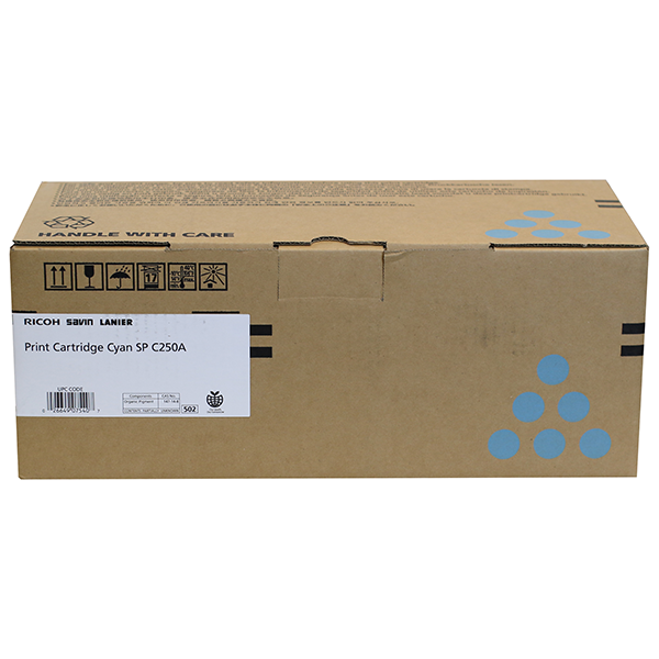 Ricoh SP C250DN, SP C250SF, SP C261SFNw Cyan Toner Cartridge (2,300 Yield)