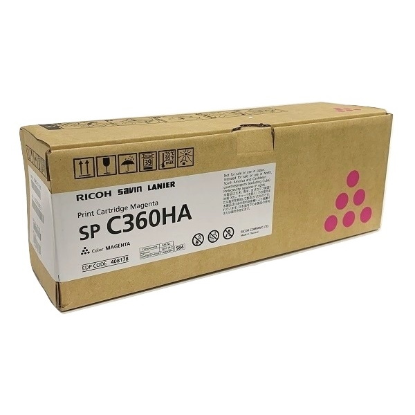 Ricoh SP C360DNw High Yield Magenta Print Cartridge (5,000 Yield)
