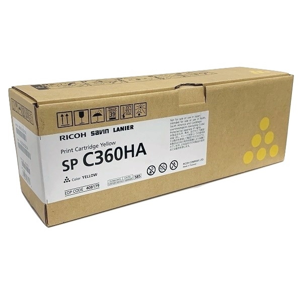 Ricoh SP C360DNw High Yield Yellow Print Cartridge (5,000 Yield)
