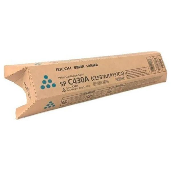 Ricoh Aficio SP C430DN, C431DN, C431DN-HS, C431DNHT, C431DNHW, C440DN Cyan Toner Cartridge (21,000 Yield)