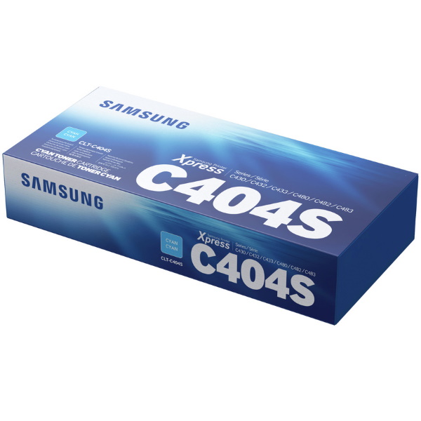 Samsung (CLT-C404S/XAA) Xpress SL-C430w, SL-C480fw Cyan Toner Cartridge (1,000 Yield)