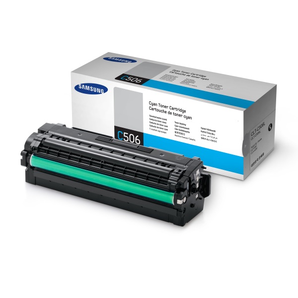 Samsung (CLT-C506L/XAA) CLP-680ND, CLX-6260FD, CLX-6260FW High Yield Cyan Toner Cartridge (3,500 Yield)