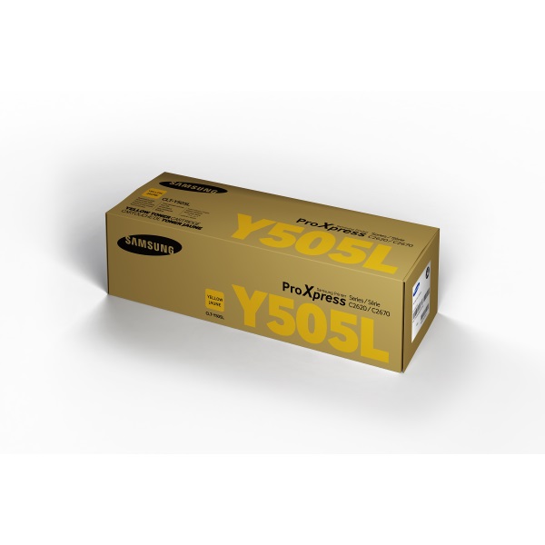 Samsung (CLT-Y505L/XAA) C2620DW, C2670FW Yellow Toner Cartridge (3,500 Yield)