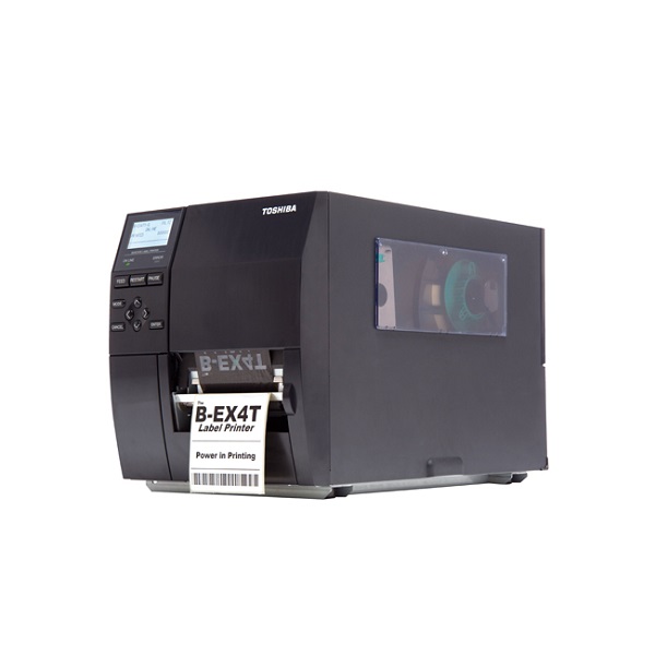 Toshiba B-EX4T1 4" Wide (included Damper) 203DPI 14IPS Ribbon Save Ethernet LAN USB Near Edge Head Thermal Transfer and Thermal Direct Label Printer