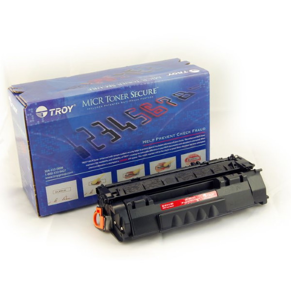 TROY 2015 MICR Toner Secure Cartridge (3,000 Yield) (Coordinating Non-MICR HP Part: Q7553A, HP LaserJet P2015 Printer)