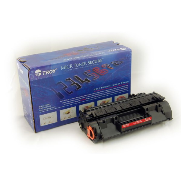 TROY 2035, 2055 MICR Toner Secure Cartridge (2,300 Yield) (Coordinating Non-MICR HP Part: CE505A, HP LaserJet P2035, P2055 Printers)