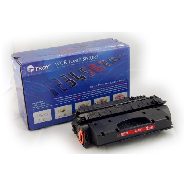 TROY 2055 High Yield MICR Toner Secure Cartridge (6,500 Yield) (Coordinating Non-MICR HP Part: CE505X, HP LaserJet P2055 Printer)