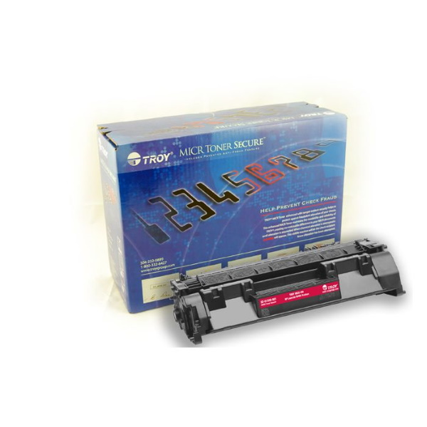 TROY 401 MICR Toner Secure Cartridge (2,700 Yield) (Coordinating Non-MICR HP Part: CF280A, HP LaserJet M401 Printer)