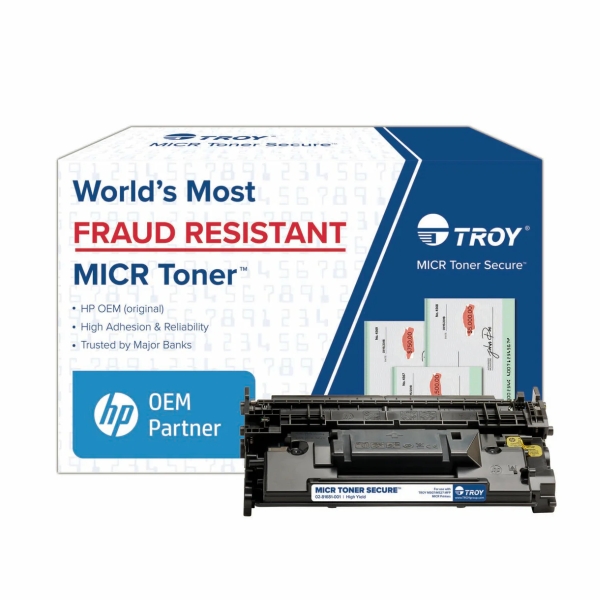 TROY M507, M528 MICR Toner Secure High Yield Cartridge (10,000 Yield) (Coordinating Non-MICR HP Part: CF289X, 89X)