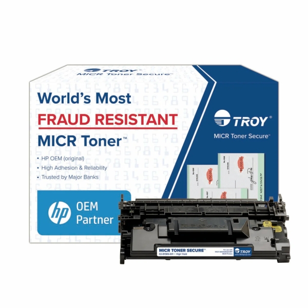 TROY M404, M406, M428 High Yield MICR Toner Secure Cartridge (Coordinating HP Part Number CF258X) (10,000 Yield)