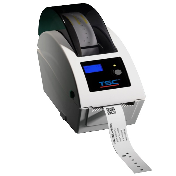 TSC TDP-225W Direct Thermal Mobile Label Printer (6 ips) (203 dpi) (2.05" Print Width) (6.5" OD) (1" or 1.5" Core) (Ethernet/USB/USB Host) (Real-Time Clock LCD Display)