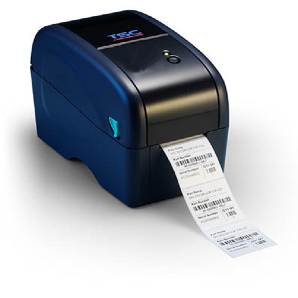 TSC TTP323 Thermal Transfer Desktop Label Printer (Navy) (3 ips) (300 dpi) (2" Print Width) (RS-232 Serial/USB) (Head Open Sensor) (Real-Time Clock)