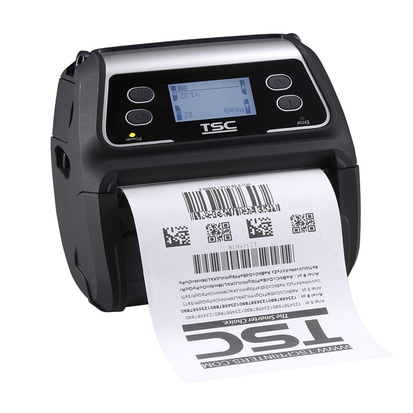 TSC Alpha-4L Direct Thermal Mobile Label Printer (4 ips) (203 ddpi) (4.09" Print Widt) (USB/Bluetooth) (Supports Apple and Android) (US) (LCD Screen) (32MB Flash Memory) (16MB DRAM)