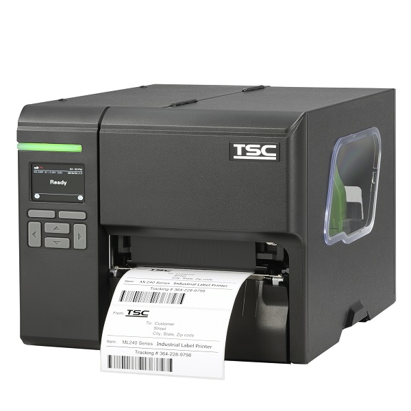 TSC ML240P Thermal Transfer Industrial Label Printer (6 ips) (300 dpi) (4.25" Print Width) (Ethernet/RS-232 Serial/USB/USB Host) (2.3" LCD Display) (Wi-Fi Slot-in Housing) (Real-Time Clock)