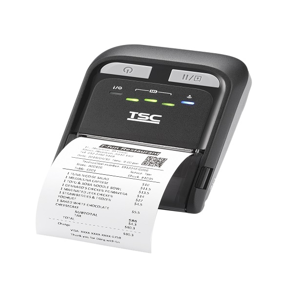 TSC TDM-20 Direct Thermal Mobile Label Printer (4 ips) (203 dpi) (1.89? Print Width) (USB/Bluetooth/Passive NFC Tag) (LED Indicator) (IP54 Rated) (TPH Care Mechanism) (Receipt Sensor) (Cradle-Ready)