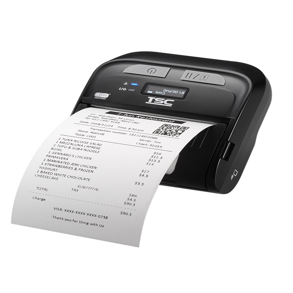 TSC TDM-30 DT Mobile Label Printer (4 ips) (203 dpi) (2.83? Print Width) (USB/Bluetooth/Passive NFC Tag) (16MB Flash Memory) (32MB DRAM) (Receipt/Label Sensor) (Docking Cradle-Ready) (US)