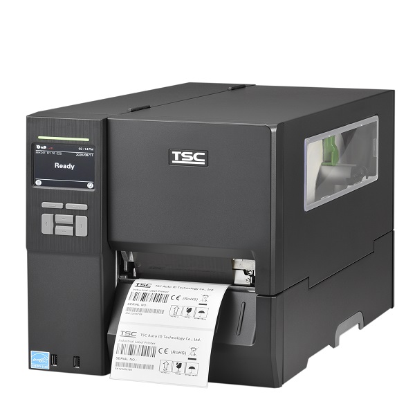 TSC MH241T Thermal Transfer Industrial Label Printer (14 ips) (203 dpi) (4.09" Print Width) (Ethernet/RS-232 Serial/USB/USB Host) (US) (Touch Display) (Wi-Fi Ready) (Includes Peel-Off Kit)