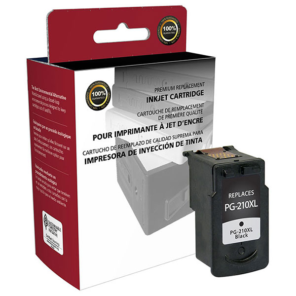CIG Remanufactured High Yield Black Ink Cartridge for PIXMA MP240, MP250, MP270, MP280, MP480, MP490, MX340, MX350, MX360, MX410, MX420, iP2700 (Alternative for Canon 2973B001, PG-210XL) (401 Yield)