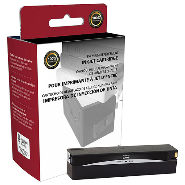 CIG Remanufactured High Yield Black Ink Cartridge for Officejet Pro X451, X476, X551, X576 (Alternative for HP CN625AM, 970XL) (9,200 Yield)