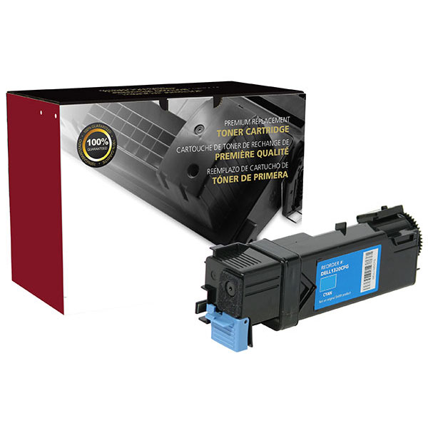 CIG Non-OEM New Build High Yield Cyan Toner Cartridge for 1320C (Alternative for Dell 310-9060, KU053, 310-9061, TP113) (2,000 Yield)