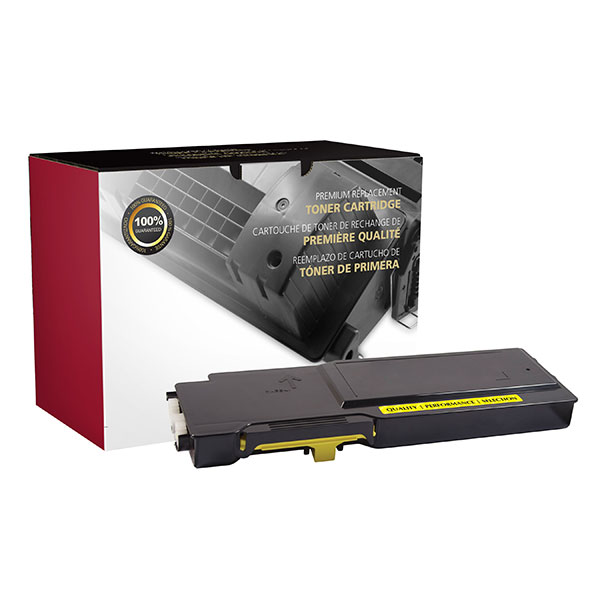 CIG Remanufactured High Yield Yellow Toner Cartridge for C3760DN, C3760N, C3765DNF (Alternative for Dell 331-8430, MD8G4, 331-8426, RGJCW) (9,000 Yield)