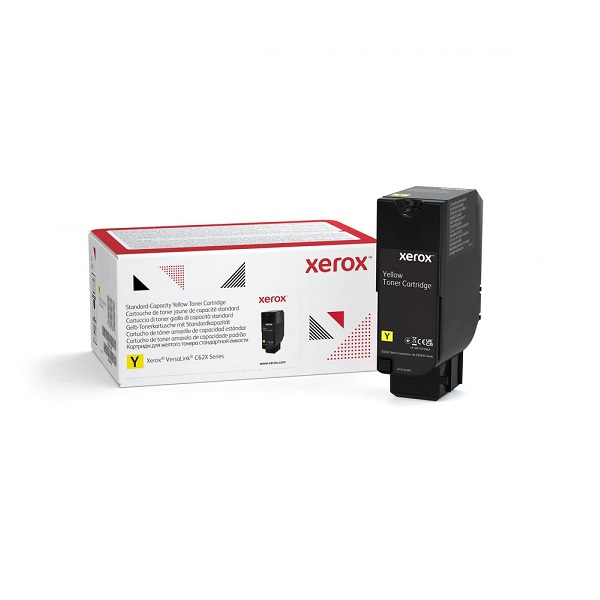 Xerox Genuine VersaLink C620, C625 Standard Capacity Yellow Toner Cartridge (6,000 Yield) (USE & RETURN)