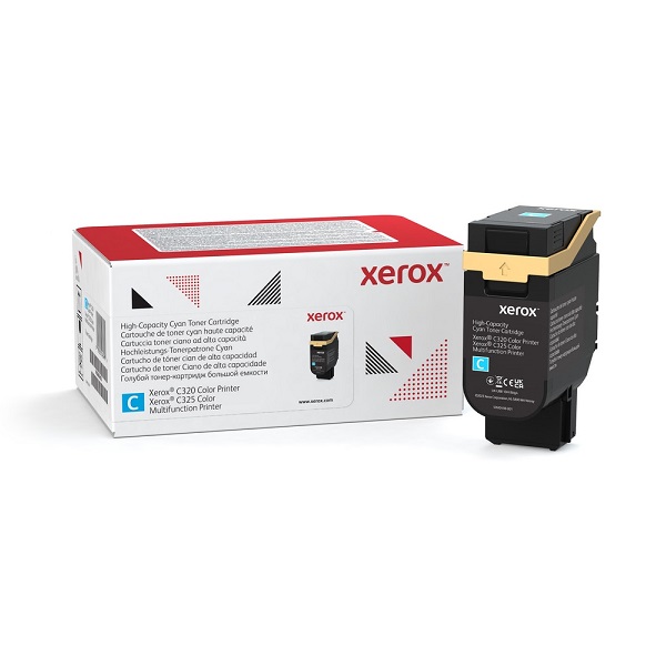 Xeroxm C320, C325 High Yield Cyan Toner Cartridge (5,500 Yield) (Use & Return)
