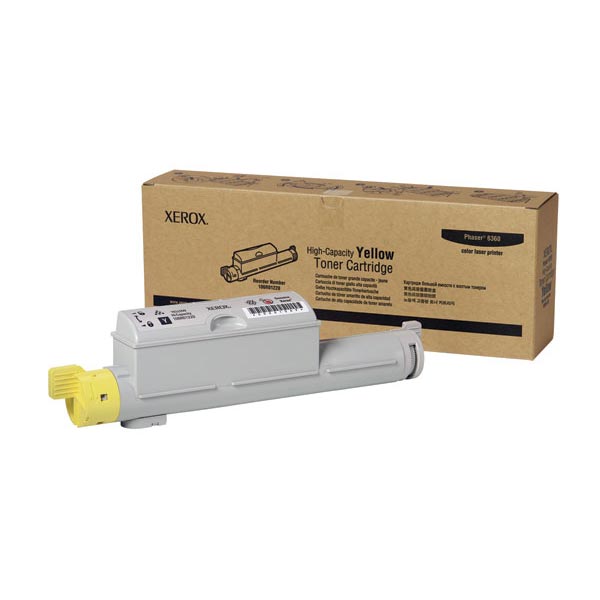 Xerox Phaser 6360 High Capacity Yellow Toner Cartridge (12,000 Yield)