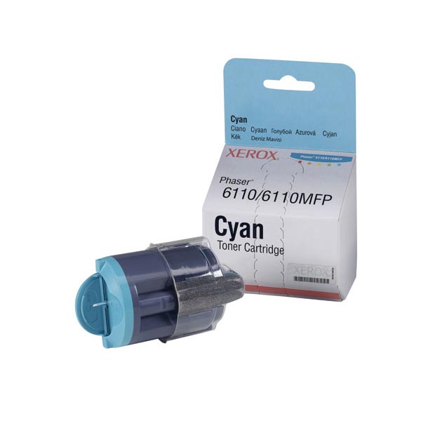 Xerox Phaser 6110, 6110MFP Cyan Toner Cartridge (1,000 Yield)