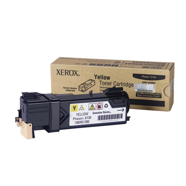 Xerox Phaser 6130 Yellow Toner Cartridge (1,900 Yield)