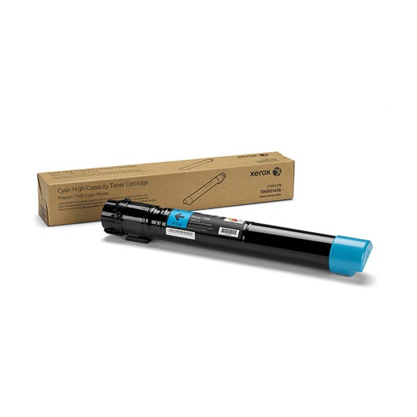 Xerox Phaser 7500 High Capacity Cyan Toner Cartridge (17800 Yield)