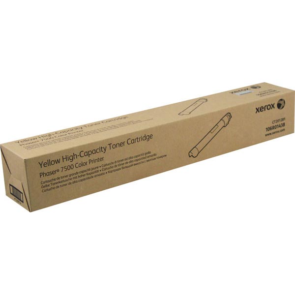 Xerox Phaser 7500 High Capacity Yellow Toner Cartridge (17800 Yield)