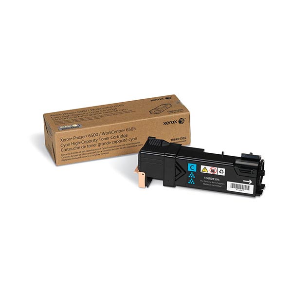 Xerox Phaser 6500, WorkCentre 6505 High Capacity Cyan Toner Cartridge (2,500 Yield)
