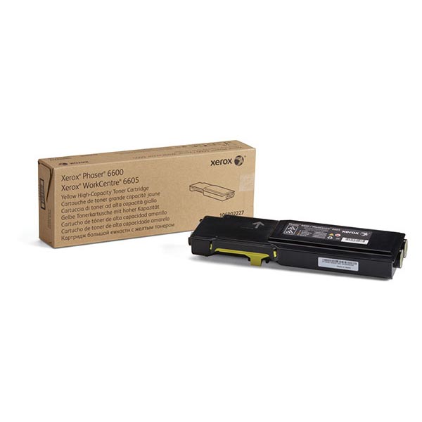 Xerox Phaser 6600, WorkCentre 6605 MFP High Capacity Yellow Toner Cartridge (6,000 Yield)