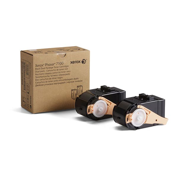 Xerox Phaser 7100 Black Toner Cartridge Dual Pack (2 x 5000 Yield)