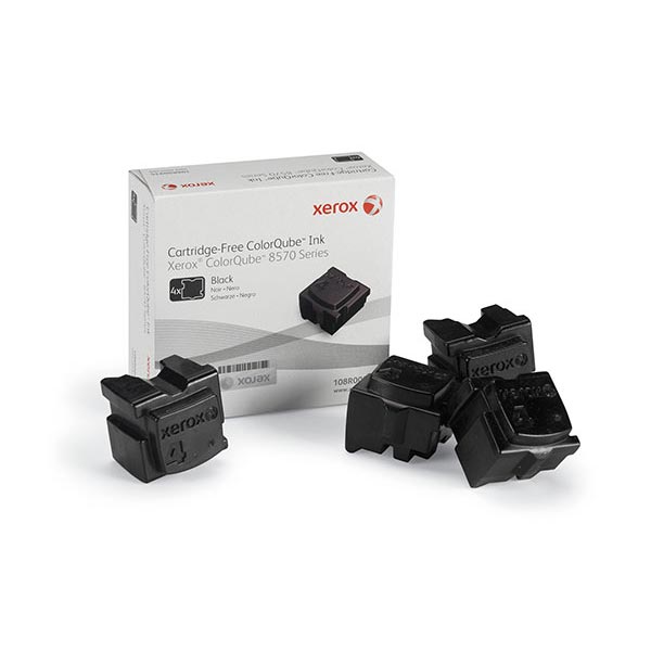 Xerox ColorQube 8570 8580 Black Solid Ink (4 Sticks/Box) (Total Box Yield 8600)
