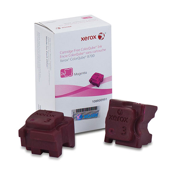 Xerox ColorQube 8700 Magenta Solid Ink (2 Sticks/Box) (Total Box Yield 4,200)