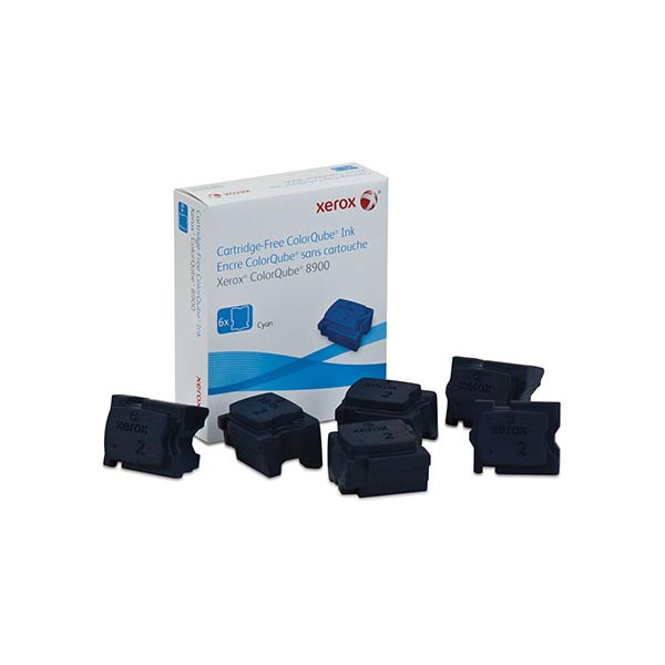 Xerox ColorQube 8900 Cyan Solid Ink (6 Sticks/Box) (Total Box Yield 16900)
