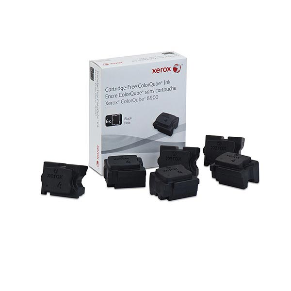 Xerox ColorQube 8900 Black Solid Ink (6 Sticks/Box) (Total Box Yield 18,000)