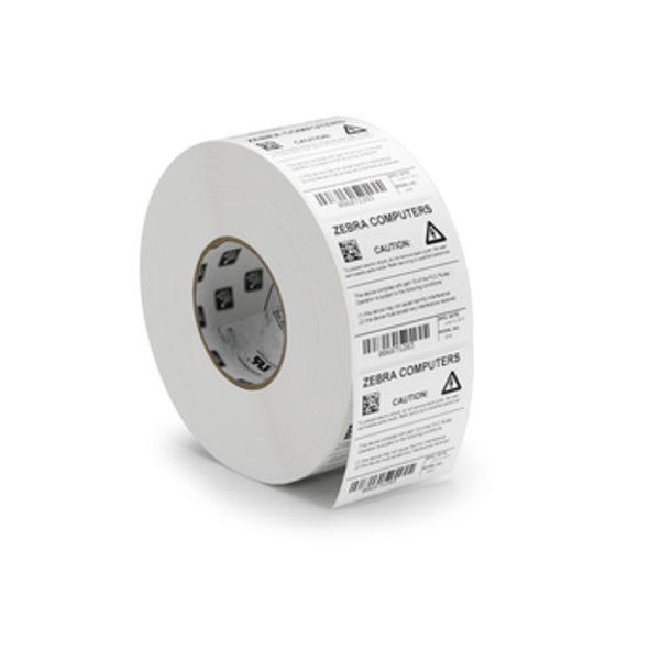 Zebra Thermal Transfer Label, Polyester (2" x 1") Z-Ultimate 4000T Clear (1" Core) (1500/Roll) (1 Roll/Ctn) (Perf) (5" Outer) (High Performance Permanent Adhesive)