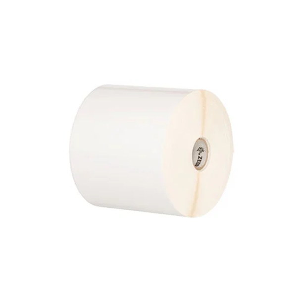 Zebra TT Label (Polyester) (2" x 300') Z-Ultimate 4000T (3" Core) (3600/Roll) (1 Roll/Ctn) (Perf) (8" Outer) (High Performance Coated) (High-Tack Perm Acrylic Adhesive) (White Gloss)