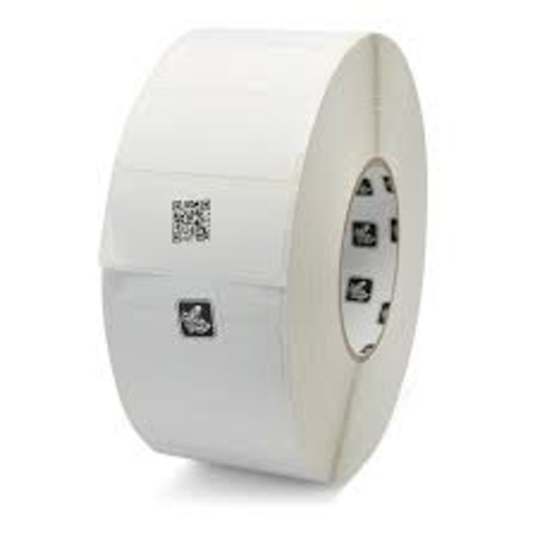 Zebra TT Label, Synthetic, 3.94" x 1.5748"; RFID Polyester with Foam (Coated) (High Performance Acrylic Adhesive) (3" Core) RFID (250/Roll) (1 Roll/Ctn) (Plain) (FCC)
