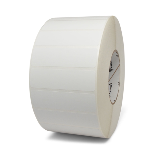 Zebra TT Label, Paper (4" x 1.375") Z-Select 4000T, High Performance Coated, Permanent Adhesive (3" Core) (4,400/Roll) (4 Rolls/Ctn) (Plain)