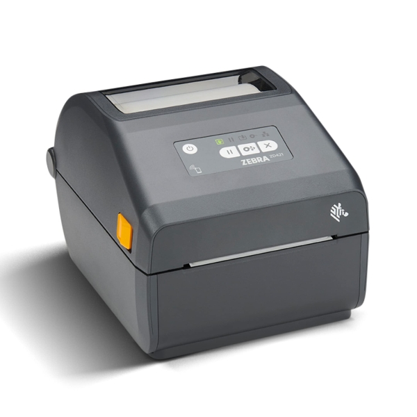 Zebra Thermal Transfer Printer (74/300M) ZD421; 203 dpi, USB, USB Host, Ethernet, BTLE5, US Cord, Swiss Font, EZPL