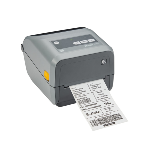 Zebra Direct Thermal Printer ZD421; 203 dpi, USB, USB Host, Ethernet, BTLE5, US Cord, Swiss Font, EZPL
