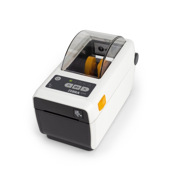 Zebra Direct Thermal Printer ZD411, Healthcare; 203 dpi, USB, USB Host, Ethernet, BTLE5, US Cord, Swiss Font, EZPL