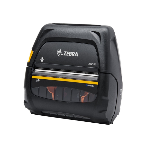Zebra DT Printer ZQ521, media width 4.45"/113mm; English/Latin fonts, 802.11ac/Bluetooth 4.1, stnd battery, US/Canada certs