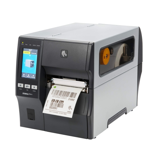 Zebra TT Printer ZT411; 4", 300 dpi, US Cord, Serial, USB, 10/100 Ethernet, Bluetooth 4.1/MFi, USB Host, EZPL