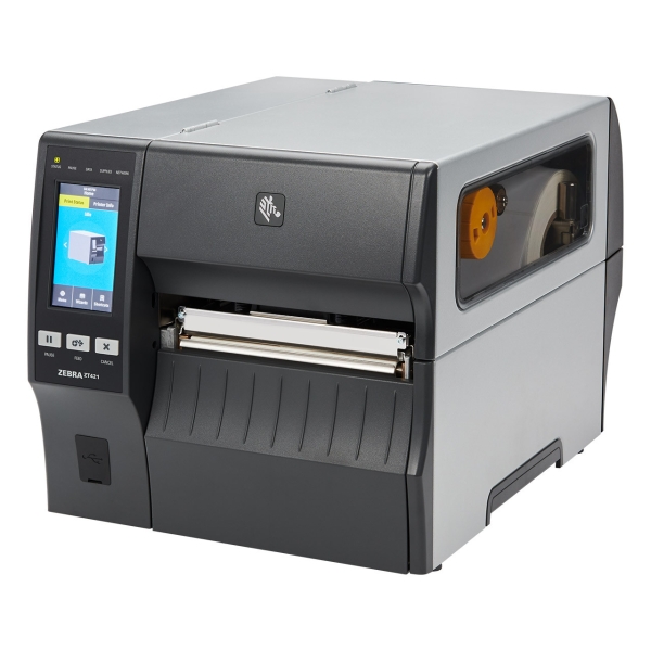 Zebra TT Printer ZT421; 6", 203 dpi, US Cord, Serial, USB, 10/100 Ethernet, Bluetooth 4.1/MFi, USB Host, EZPL