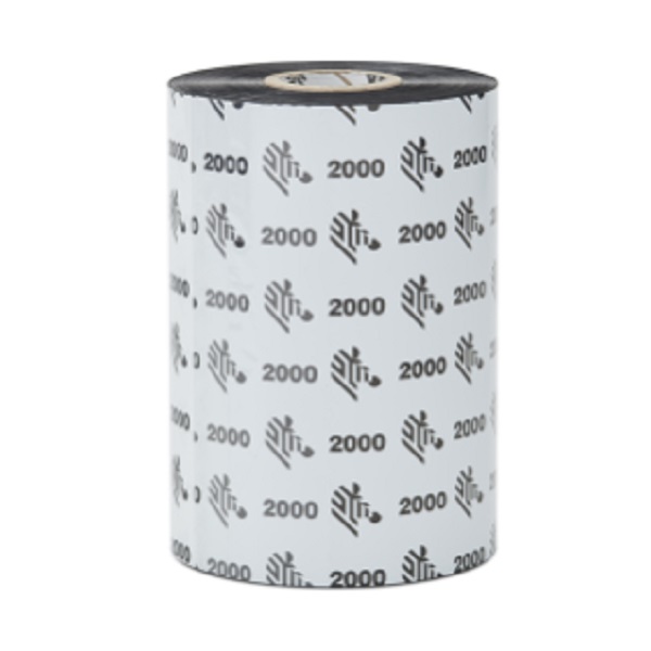 Zebra Thermal Transfer Ribbon, Wax (1.57" x 1476') 2000 Standard (1" Core) (24 Rolls/Ctn)
